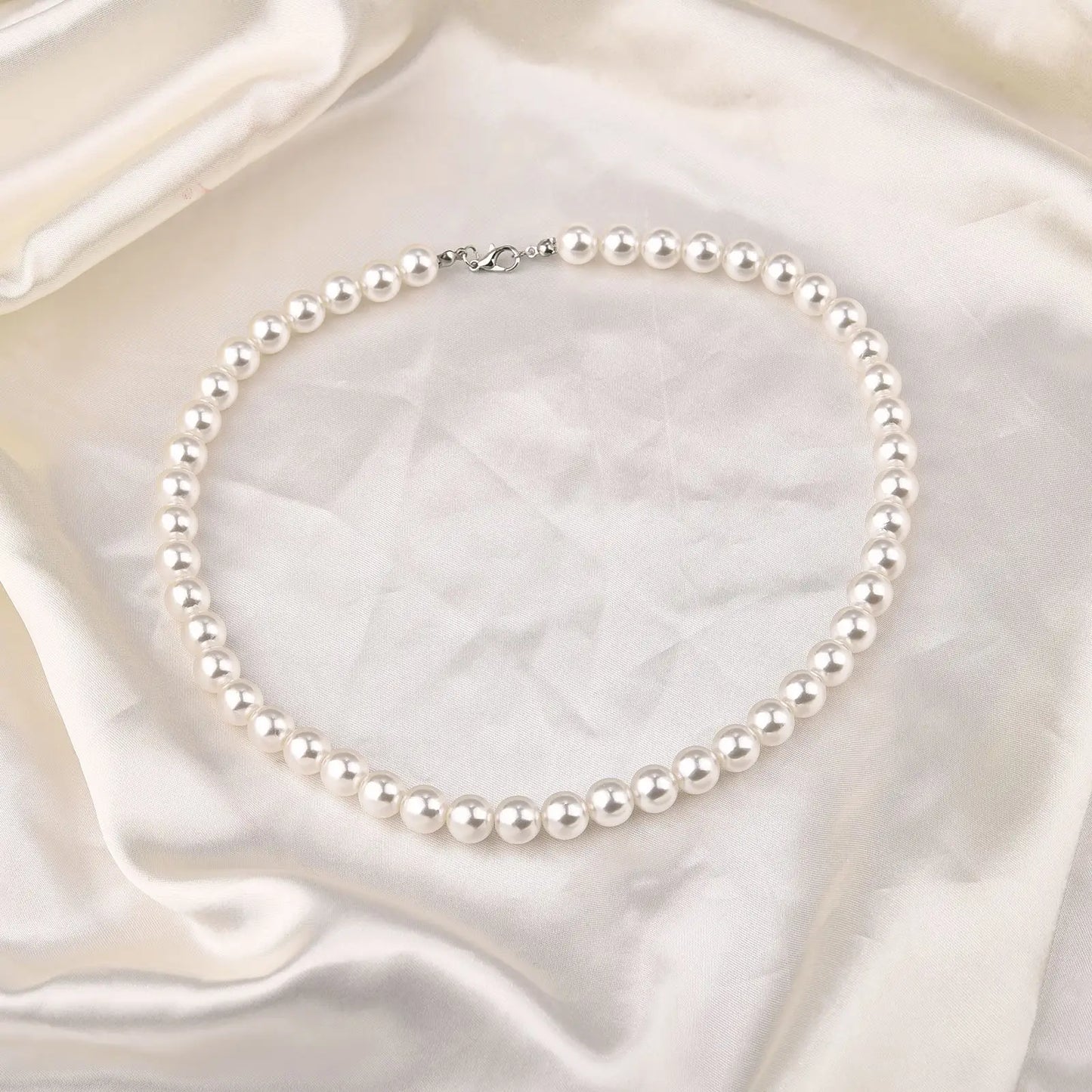 New Trendy Pearl Necklace Men