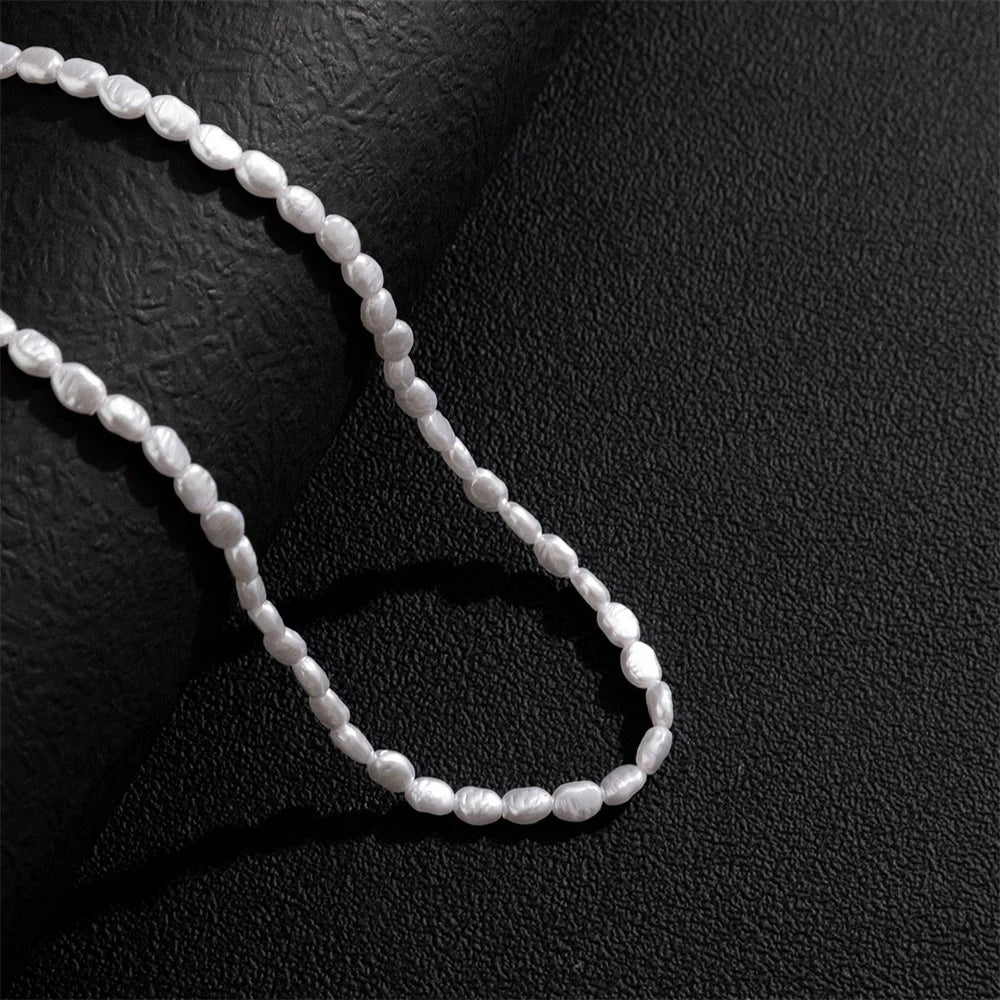 Baroque Alien Pearl Necklace Men