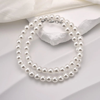 New Trendy Pearl Necklace Men