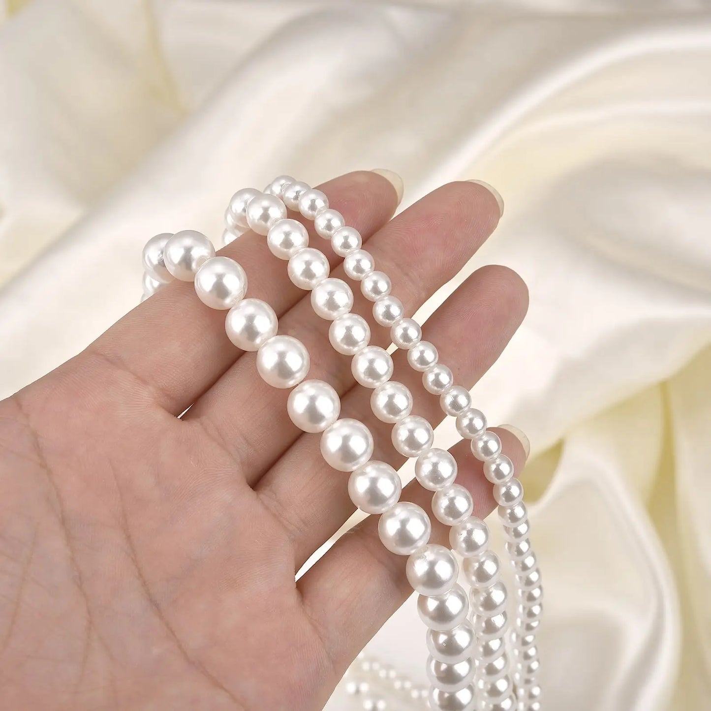 New Trendy Pearl Necklace Men