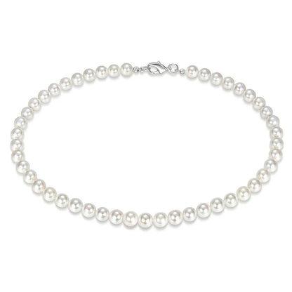 Cool Artificial White Pearl Necklace 1 Pcs