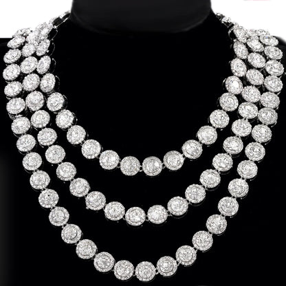 Luxury Prong Cuban Link Chain Necklace