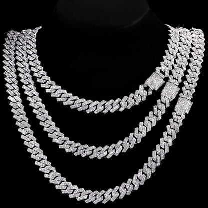 Luxury Prong Cuban Link Chain Necklace