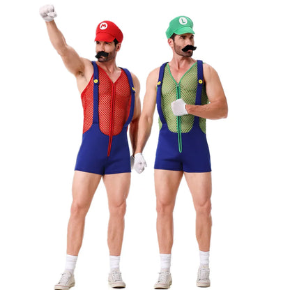 Super Luigi Brothers Cosplay Costume