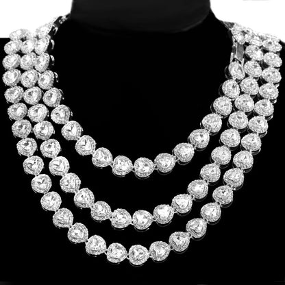 Luxury Prong Cuban Link Chain Necklace