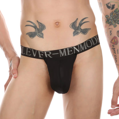 Men’s Ice Silk Thong with Silicone Ring