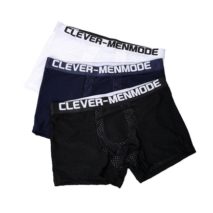 3-Pack Sexy Mesh Boxer Shorts