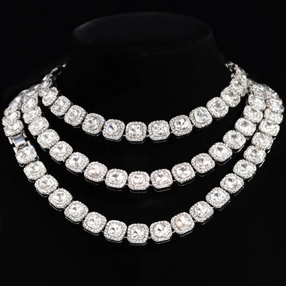 Luxury Prong Cuban Link Chain Necklace